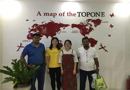 Bine ați venit clienții din Bengal Vizitați compania TOPONE