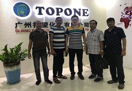 Bun venit clienții din India Vizitați compania TOPONE